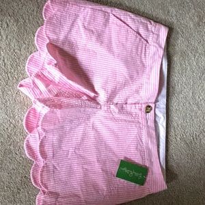 NWT Lilly Pulitzer buttercup shorts, scalloped hem